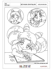 Sailor Moon boyama sayfaları